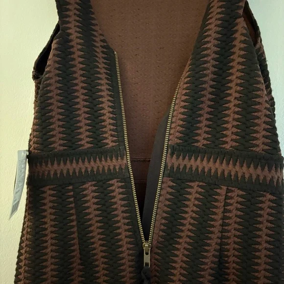 NWT Anthropologie Maeve Meridian Midi Dress Brown & Black Size Small - Picture 14 of 14